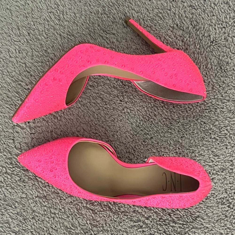 INC International Concepts Neon Pink Heels